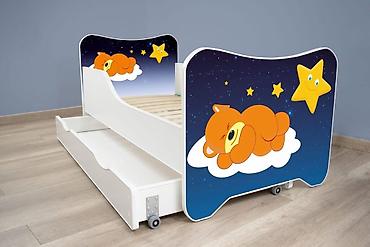 mini iphone za decu: Dečiji krevet 160×80 cm Happy Kitty + fioka Sleeping Teddy - — 1