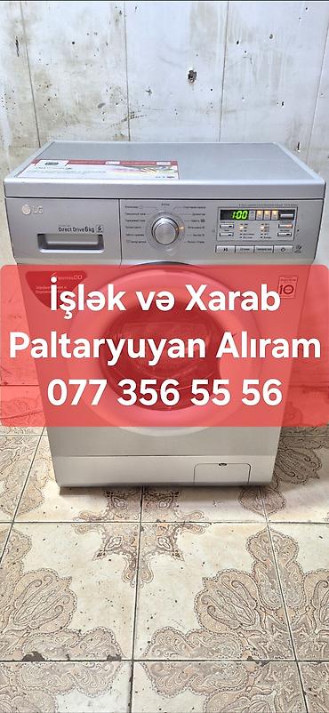 Paltaryuyan maşın LG, 10 kq, İşlənmiş, Avtomat, Qurutma var, Ödənişli çatdırılma lalafo.az -da Paltaryuyan maşın LG, 10 kq, İşlənmiş, Avtomat, Qurutma var, Ödənişli çatdırılma