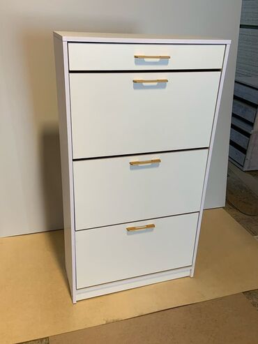 кухонный шкаф настенный: Тумба и подставка для обуви, Новый, МДФ, Бесплатная доставка, цвет - Белый