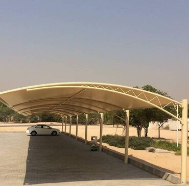 Naveslər, markizlər: Möhkəm metal konstruksiyalı və polikarbonat örtüklü, qövs formalı — 1