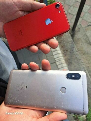 IPhone 7, Б/у, 64 ГБ, Красный, 100 %