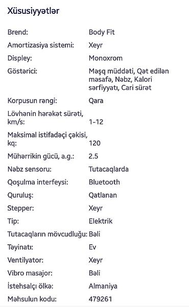 фитнес: Qaçış trenajoru – çoxfunksiyalı ev fitnes aparatı - Elektrikli qaçış — 3