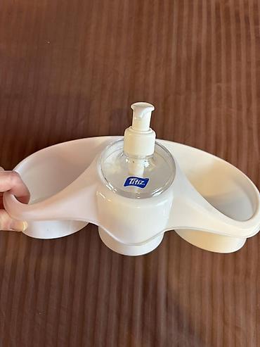 Plastik mətbəx/hamam təşkilatçısı – 3 bölməli - Material: ağ rəngli