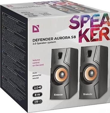 dinamik satilir: Aurora S8, 2.0 8w 2x4w, USB 5V Aurora S8, 2.0 8w 2x4w, USB 5V, 🟢 — 1