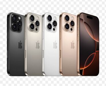 Apple iPhone: IPhone 16 Pro, 128 GB, Desert Titanium, Zəmanət, Sənədlərlə