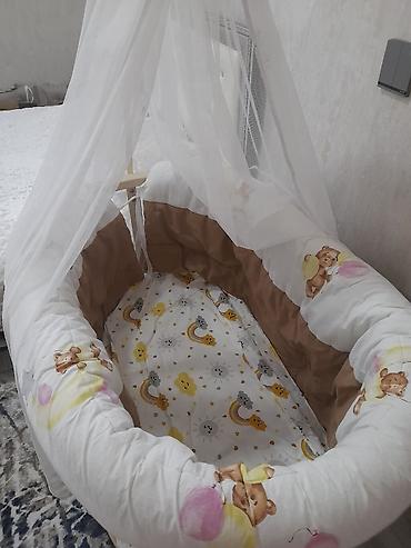 tul beşik: Dilək Beşik satilir 60 azn bortik ile birge uzerinde,tül ve nazik — 6