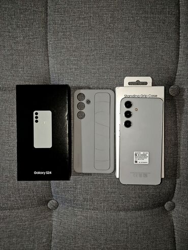 Mətbəx texnikası: Samsung Galaxy S24, 512 GB, rəng - Ağ, Barmaq izi, Simsiz şarj, Face ID