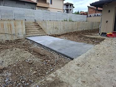 ugradnja stepenica: Betonske staze i plato oko bazena – usluga izrade - Izrada — 4