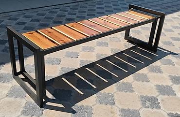Скамейки: Скамейка Металл, Со спинкой, Без крыши — 14