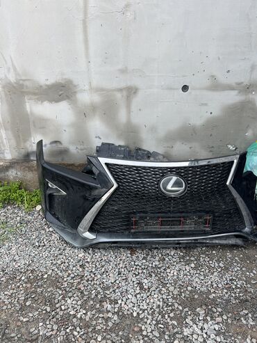 шторка на рх: Передний Бампер Lexus Б/у, цвет - Черный, Оригинал