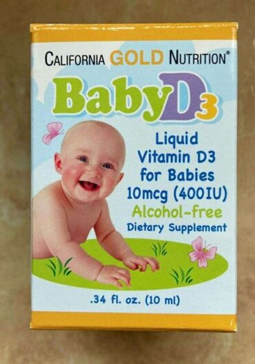 apple 5s gold: Витамин D3 в каплях, жидкой форме без спирта для детей от California
