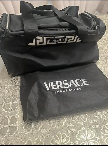 nike sumka: Versace Fragrances idman/səyahət çantası - Rəng: qara Yenidir — 1