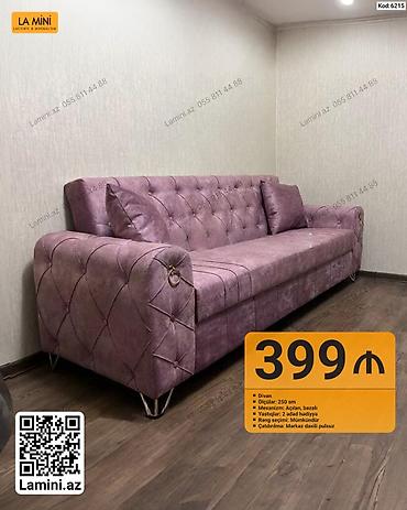 Məhsul: Divan - Ölçü: 250 sm - Mexanizm: açılan, bazalı - Yastıqlar lalafo.az -da Məhsul: Divan - Ölçü: 250 sm - Mexanizm: açılan, bazalı - Yastıqlar
