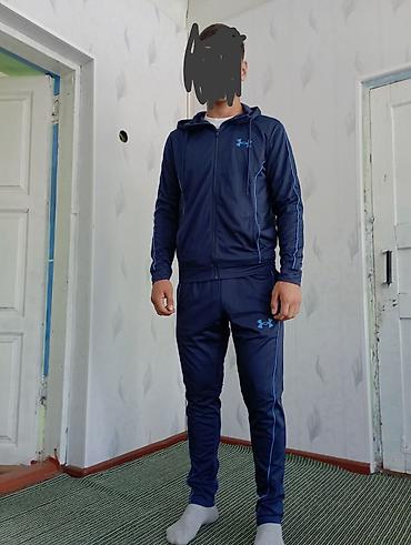 брюки модные: Мужской спортивный костюм, M, Under Armour, Новый, цвет - Синий, Платная доставка — 1