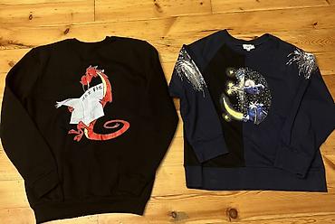qizil burc klonlar: İki ədəd sweatshirt dəsti M razmer - Qara sweatshirt: Arxa hissədə — 1