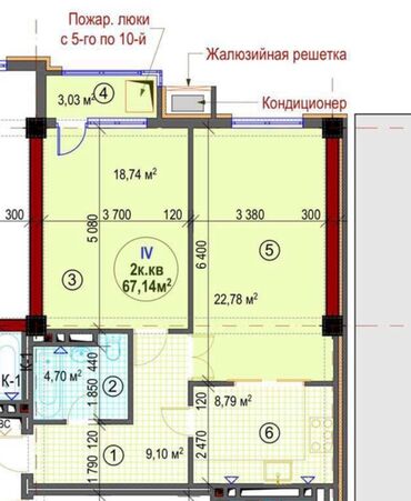 земельный участок первая линия: 2 комнаты, 67 м², Элитка, 7 этаж, ПСО (под самоотделку)
