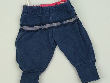 legginsy prążkowane dziecięce: Sweatpants, 3-6 months, condition - Fair