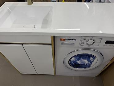 silver kitchen: Комплект для ванной комнаты: тумба под раковину с местом под — 1