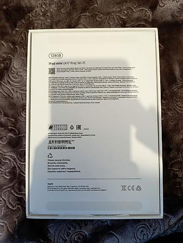 efootbal 2024: Apple iPad mini (A17 Pro) Wi‑Fi — 128 GB, Space Gray,barter var 98%pil — 2
