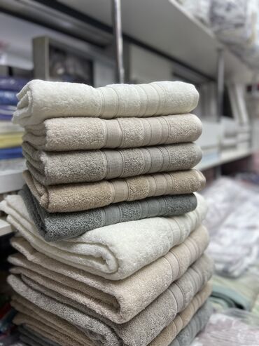 Текстиль: Полотенца 100% хлопок 

50*90 см 400 сом 

70*140 см 700 сом