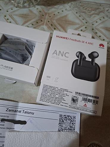 huawei matebook: HUAWEI FreeBuds SE 4 ANC qulaqlıq Aktiv səs-küyün azaldılması (ANC) — 2