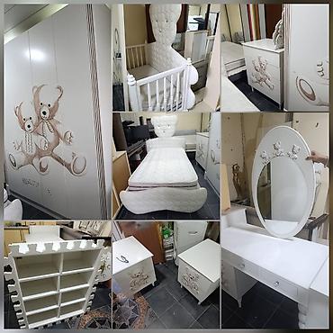 Ushaq otagi ucun yataq desti 650 Azn. material mdf ve mashin