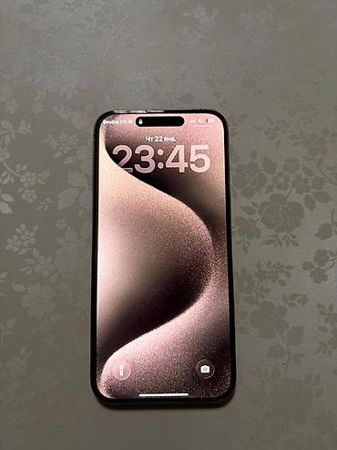 Apple iPhone: IPhone 15 Pro Max, 256 ГБ, Natural Titanium, 80 % — 1