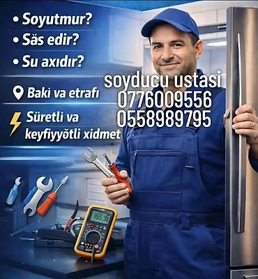 Услуги: Soyuducularin ve derin dondurucular,paltaryuyanlarin temiri 15 il — 1