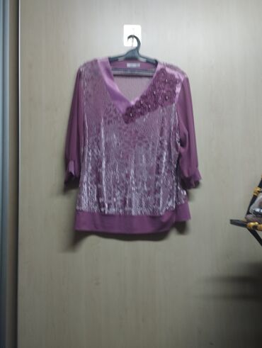 спортивный джемпер: Кофта, Осень-весна, 7XL (EU 54)