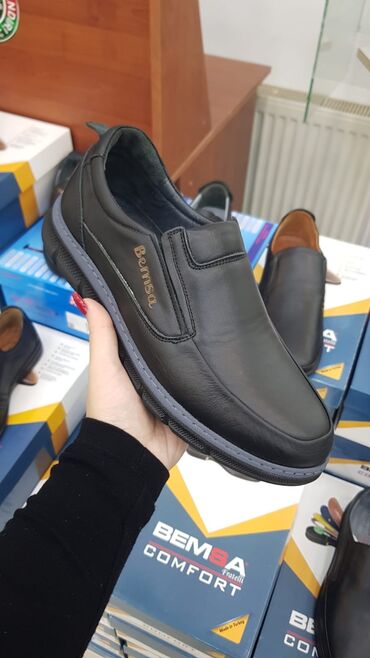 фатзорб оригинал и подделка как отличить: BEMSA Comfort kişi ayaqqabıları - Model və rənglər: klassik qara