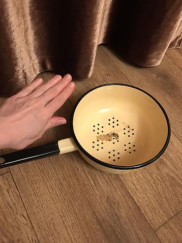 Другие аксессуары для кухни: Советский новый дуршлаг, эмалированный, плотный добротный и — 3