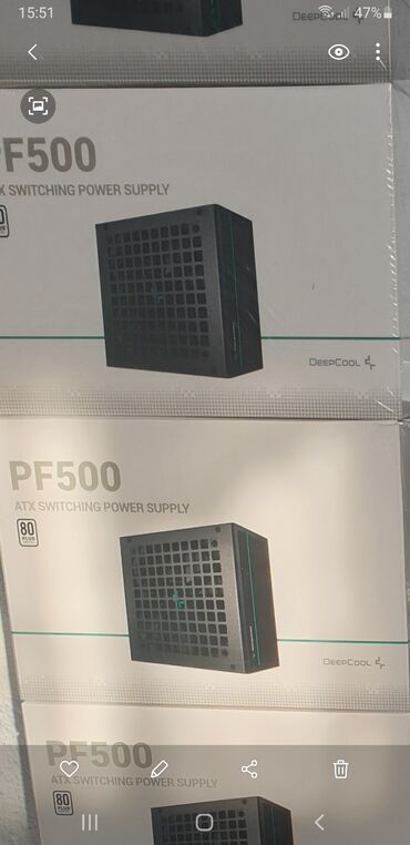 Блоки питания: Блок питания, Новый, DeepCool, 500 Вт, 80 Plus, 500 Вт