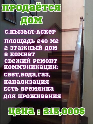 Продажа домов: Дом, 240 м², 6 комнат, Агентство недвижимости, Косметический ремонт