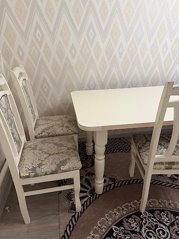silver kitchen: Обеденная группа в классическом стиле - Комплект: прямоугольный стол — 2