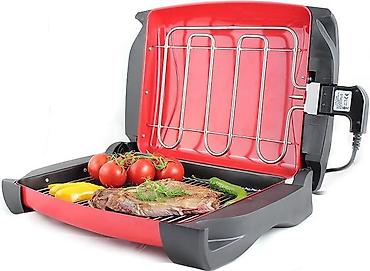 grill aparati: Qril Sinbo, rəng - Qırmızı, Yeni, Ödənişli çatdırılma, Ünvandan götürmə — 1