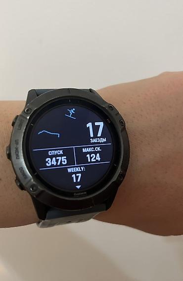 Garmin: Смарт-часы Garmin Fenix 6 про солар, состояние отличное, батарея — 6