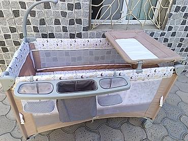 uwaq dunyasi: Uşaq üçün qatlanan манеж-çarpayı. cəmi 1 il işlənib Yüngül və praktik — 6