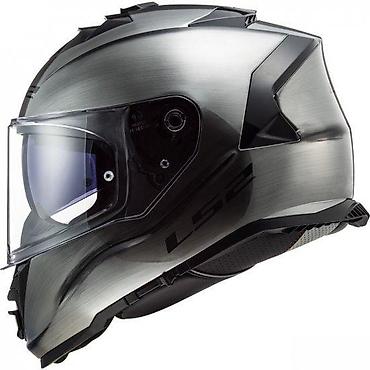 trocikl za decu: LS2 integralna kaciga – sportsko-turing dizajn, saten sivo/metal — 1