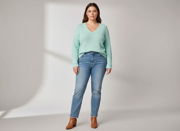 sweter zielony: Women`s sweater, size XL
