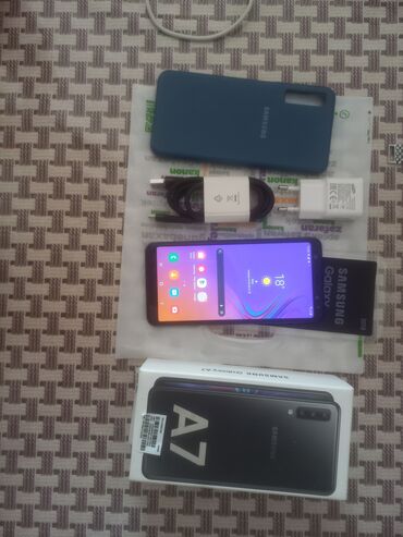 Samsung: Samsung Galaxy A7 2018, 64 GB, İki sim kartlı, Face ID, Sənədlərlə