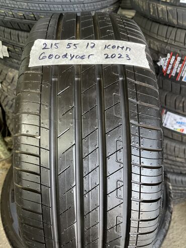 титан 15 диска: Шины 215 / 55 / R 17, Лето, Б/у, Комплект, Легковые, GoodYear