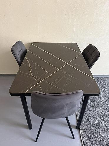 office table: Комплект для кухни/столовой: обеденный стол + 3 стула и стиральная — 1