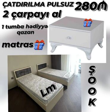 Çarpayılar: Yeni, Təknəfərlik çarpayı, Bazasız, Matras ilə, Siyirməsiz, Belarusiya — 4