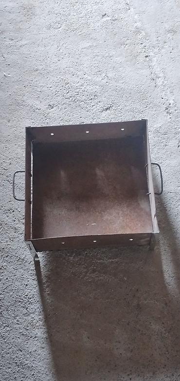 kömür istehsalı: Daşına bilən metal manqal - Material: qalın polad təbəqədən — 2