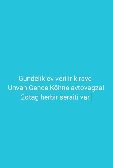 bayılda kiraye mənzil: Gence