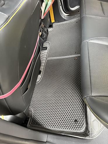 Полики: 5D Экокожа Полики Для салона цвет - Черный, Новый, Платная доставка — 5