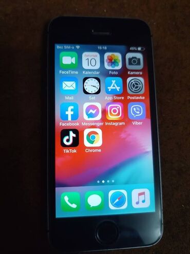 cunak sa ventilatorom cena: Apple iPhone iPhone 5s, 16 GB, Black Titanium, Fingerprint