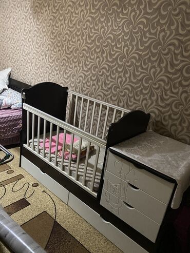 манеж трансформер 7 в 1: Детская кровать трансформер, Б/у, Другой тип