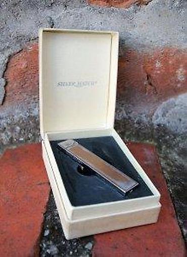 Upaljači i prateća oprema: SILVER MATCH upaljač na gas u originalnoj kutiji. LIGHTER GAZ SILVER — 9