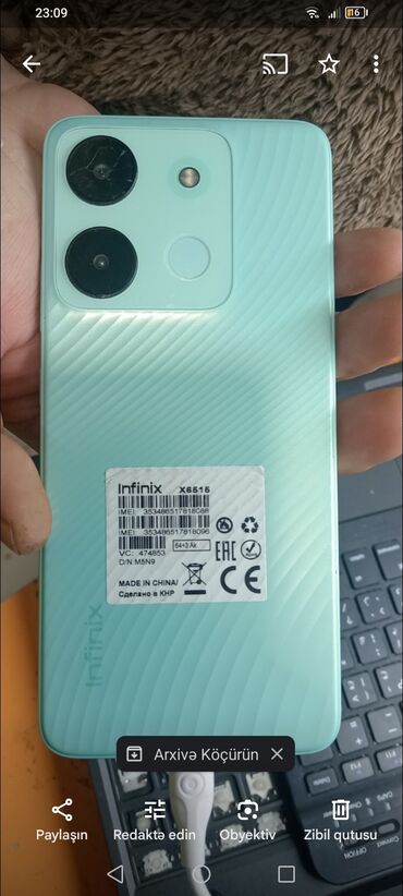 telfon qabi: Infinix Smart 7, 64 GB, rəng - Yaşıl